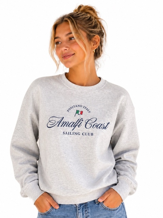 Hollister Tops - Hollister Easy Amalfi Coast Graphic Crew Sweatshirt XSmall